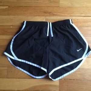 Black DRI-FIT Nike athletic shorts